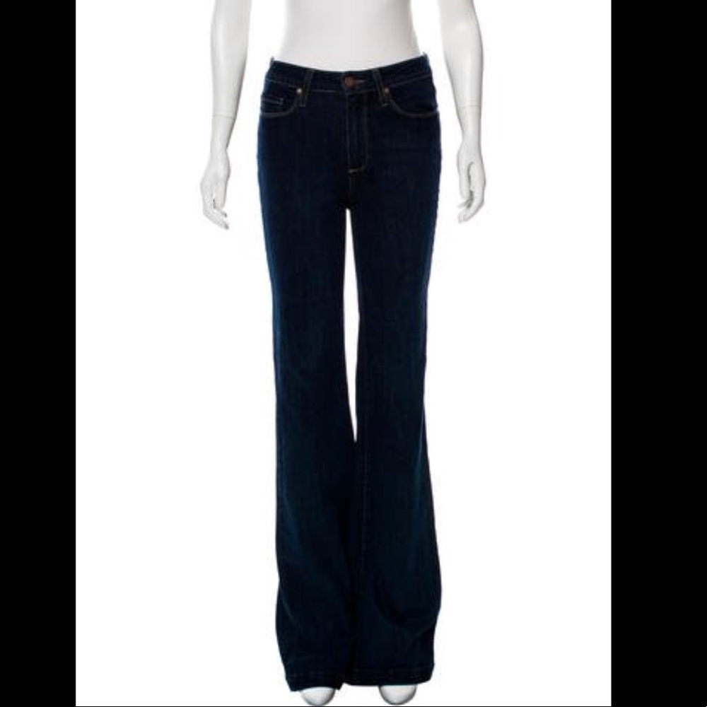 PAIGE DENIM GENEVIEVE MID-RISE FLARE JEANS